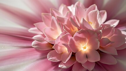 Fototapeta premium Close up of pink preserved flowers