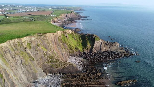 Sandymouth bay near bude cornwall england uk 