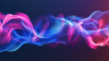 Abstract Swirls of Pink and Blue