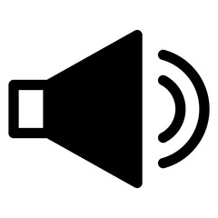 volume  glyph  icon vector illustration isolated on white background