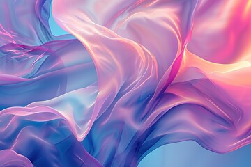 Obraz premium Abstract chaotic wavy surface. Creative background design with vibrant colors