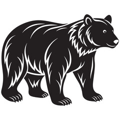 silhouette of a bear