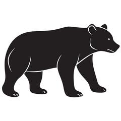 silhouette of a bear