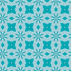  turquoise, seamless pattern with flowers jpg