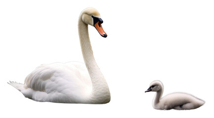 Obraz premium PNG Swan animal bird beak.