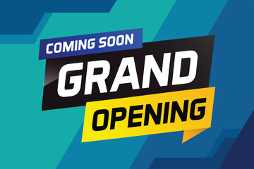 coming soon grand opening word concept vector illustration and 3d, web, mobile app, poster, banner, flyer, background, gift card, coupon, label, wallpaper

