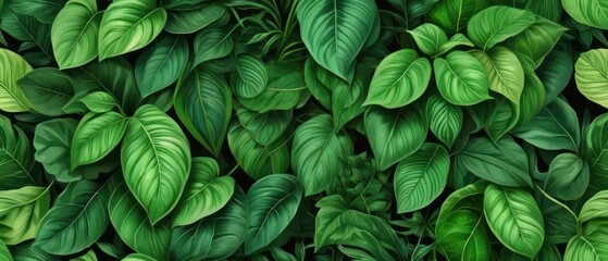 Leaf background. Green leaf patern background