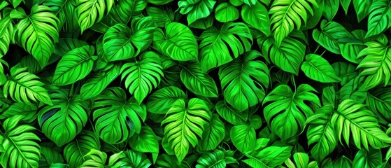 Leaf background. Green leaf patern background