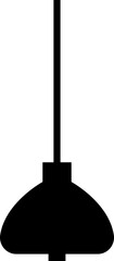Naklejka premium Light and house floor lamp Fill icon. Home bedroom lamp, floor or house furniture vector. Office interior electric lamp pictogram For Personal and Commercial Use isolated on transparent background.