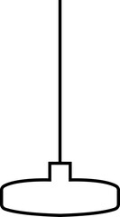 Light and house floor lamp line icon. Home bedroom lamp, House furniture vector editable stock. Office interior electric pictogram For Personal and Commercial Use isolated on transparent background.