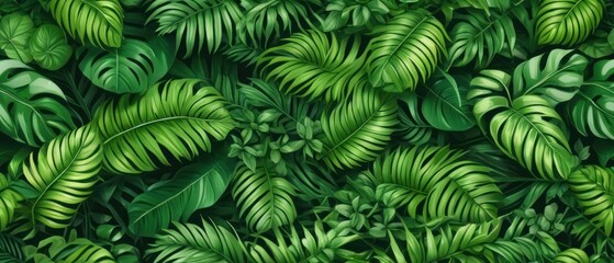 Leaf background. Green leaf patern background