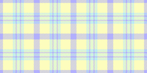 Rough fabric check plaid, brazil pattern background tartan. Present textile texture vector seamless in light and indigo colors.