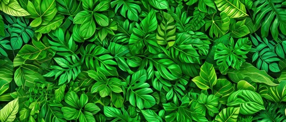 Leaf background. Green leaf patern background