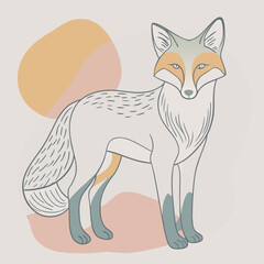 simple and cute fox icon
