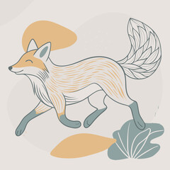red fox cartoon