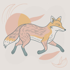 red fox with a smile