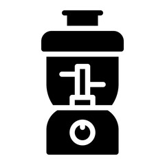 Obraz premium food processor glyph icon