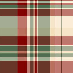 Age plaid pattern seamless, bag background tartan fabric. Factory textile check vector texture in red and pastel colors.
