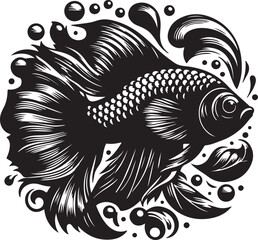 fish vector silhouette 