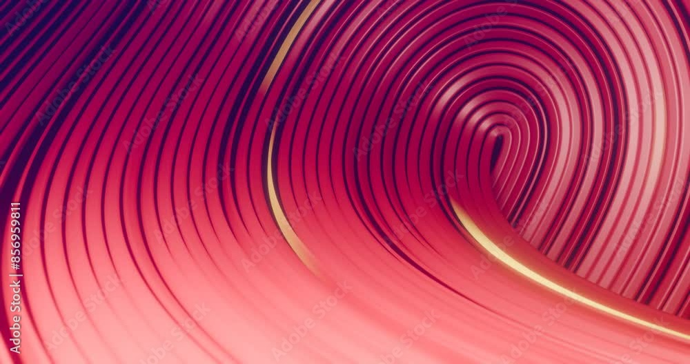 Poster close-up view of a spiral pattern with a smooth gradient transition from shades of pink to deep maro