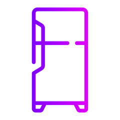 refrigerator gradient icon