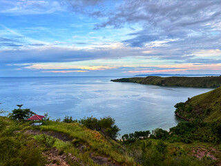 view of the sea and mountains