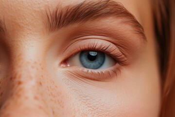 Part of a face of a beautiful emotional woman Part of a face of a beautiful emotional woman