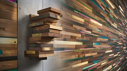 Obraz premium Wood aged art architecture texture abstract Wallpaper