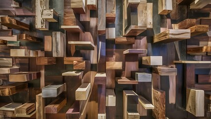 Obraz premium Wood aged art architecture texture abstract Wallpaper