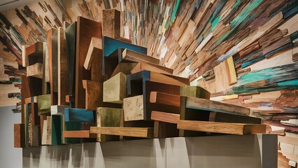 Fototapeta premium Wood aged art architecture texture abstract Wallpaper