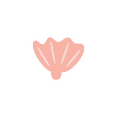 Summer flat elements. Simple vacation symbols and icons set. Stock vector illustration