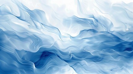 Obraz premium Abstract blue wavy pattern with light and dark shades