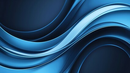 Obraz premium Abstract wallpaper created from Blue 3D Undulating lines. Colorful 3D Render