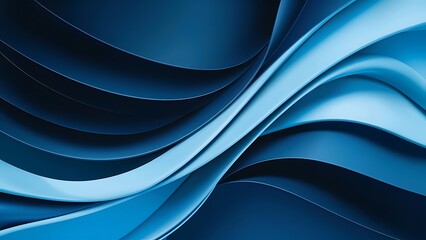 Obraz premium Abstract wallpaper created from Blue 3D Undulating lines. Colorful 3D Render