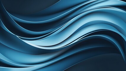 Abstract wallpaper created from Blue 3D Undulating lines. Colorful 3D Render