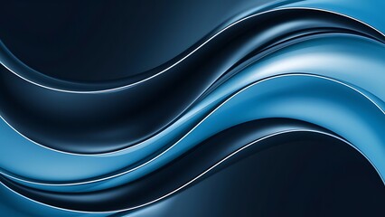 Abstract wallpaper created from Blue 3D Undulating lines. Colorful 3D Render