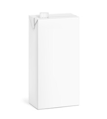 Universal mockup of a blank white box with a screw cap. Half side views. Vector illustration isolated on white background, ready and simple to use for your design. EPS10.