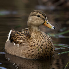 duck on water
