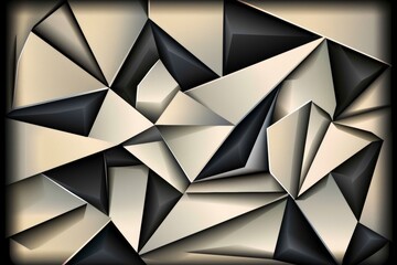 Modern abstract geometric pattern design in sepia tones
