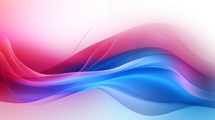 Fototapeta premium Vibrant Pink and Blue Abstract Waves