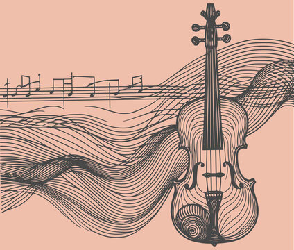 music background with notes