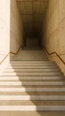 Obraz premium Stairs In Building Corridor