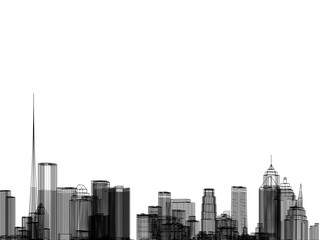 Fototapeta premium city architecture vector 3d illustration