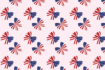 4th of July Bow Background