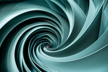 Abstract turquoise vortex design with soft light texture