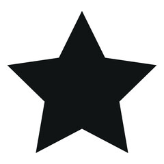Alone star shape icon Vector element for apps and websites.