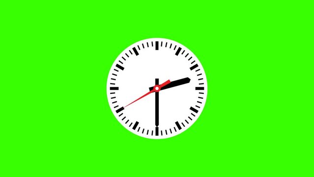 Clock icon with hour and minute hand animation.