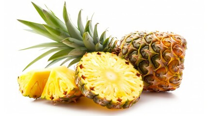 Pineapple Slices and Whole Fruit