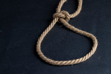 a close-up of a piece of rope for industrial use