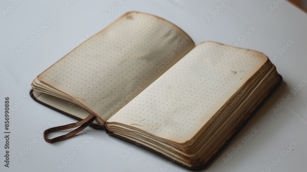 Aufkleber a notebook with empty page.